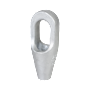 G-6411 Green Pin Closed Spelter Socket Product Render 2